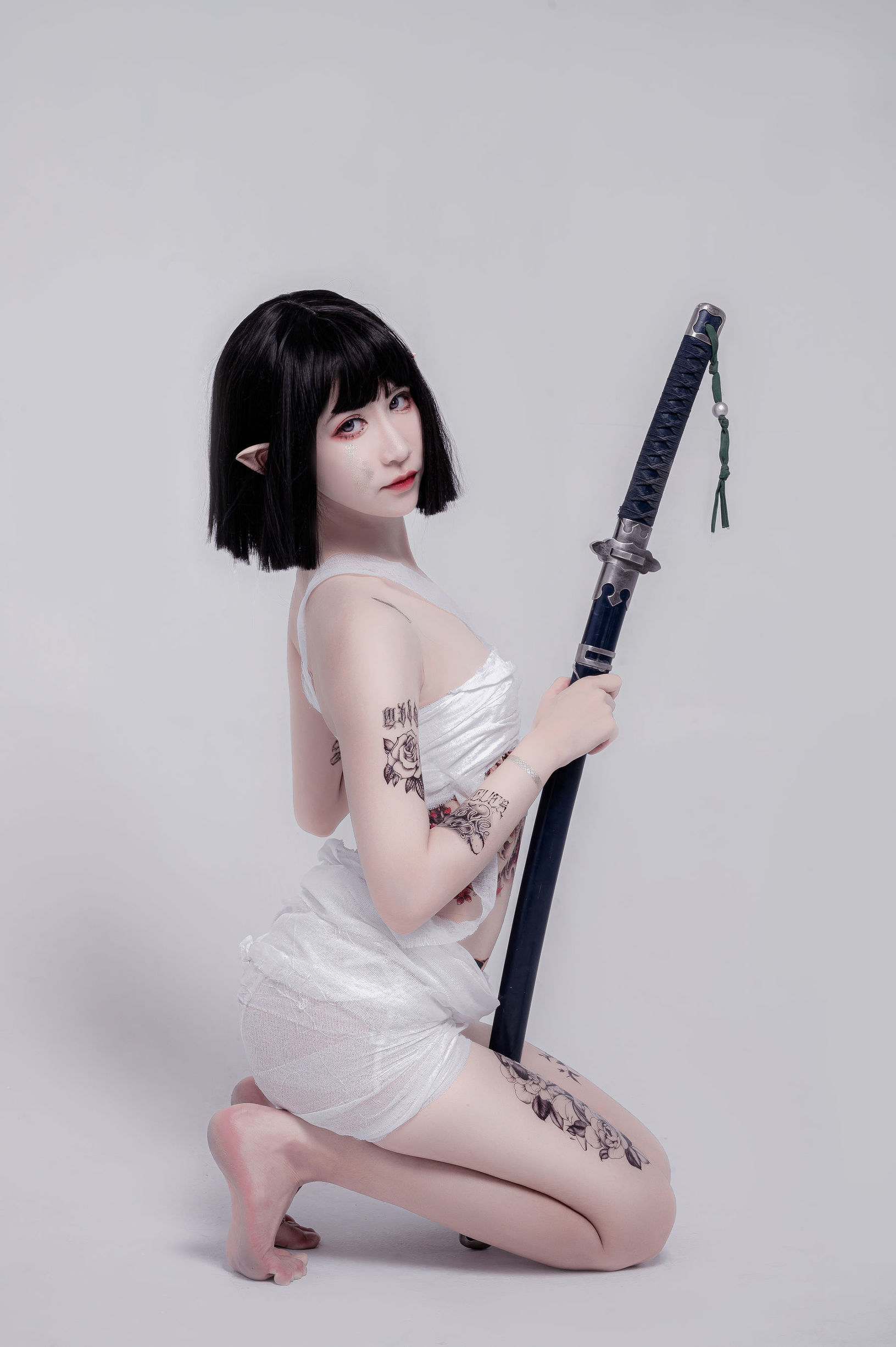[COS福利]动漫博主阮邑_Fairy绑带和武士插图7